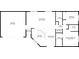Detailed floor plan showcasing layout with dimensions of living room, kitchen, bedrooms, bathrooms, and garage at 5184 Mineral Lake Dr, Las Vegas, NV 89122