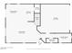 First floor layout showcasing the kitchen, living, dining, and laundry rooms at 6409 Dundock Ave, Las Vegas, NV 89122