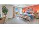 Serene main bedroom with two windows, cozy decor, and scenic views at 6918 Wrightshire St # 24, Las Vegas, NV 89166