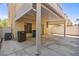 Backyard patio with a covered area and privacy fence at 7363 San Pablin St, Las Vegas, NV 89139