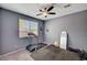 Bedroom offers a ceiling fan and space for a treadmill at 8164 Golden Cholla Ave, Las Vegas, NV 89179