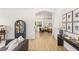 Elegant living room featuring modern decor, an open floor plan, and stylish furniture at 8317 Fritzen Ave, Las Vegas, NV 89131