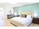 Calm main bedroom with ensuite bathroom, light-tone walls and a serene atmosphere at 10591 Haywood Dr, Las Vegas, NV 89135