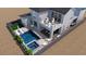 3D rendering showcasing a backyard with a pool, hot tub, and patio area, ideal for relaxation at 2004 Peaceful Mesa Ct, Henderson, NV 89052