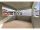 Open patio with neutral colors, structural pillars, and a view to the exterior at 2004 Peaceful Mesa Ct, Henderson, NV 89052