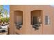 A condo balcony provides a private outdoor space with comfortable seating, showcasing the building's design at 2200 Highpointe Dr # 202, Laughlin, NV 89029