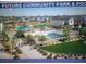 A future community park with a pool, sunbathing area, and landscaping surrounded by single-Gathering homes at 2534 Petunia Garden St # 222, North Las Vegas, NV 89081