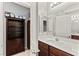 Bathroom featuring a vanity with a sink and a cabinet for storage space at 2672 Painted Mist Ct, Las Vegas, NV 89142