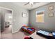 Bedroom with toddler beds and window providing great natural light at 2672 Painted Mist Ct, Las Vegas, NV 89142