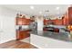 Contemporary kitchen with stainless steel appliances and an island at 2672 Painted Mist Ct, Las Vegas, NV 89142