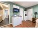 In-law suite kitchenette with sink, microwave and cabinet at 3341 Heavenly View Ct, Las Vegas, NV 89117