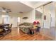 Living area with couch, end tables and game table at 3341 Heavenly View Ct, Las Vegas, NV 89117