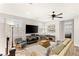 Comfortable loft area with plush seating, media setup, and bright natural light at 352 Dandelion Brook Ct, Las Vegas, NV 89148