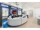 Open living room features a modern design, large windows, and stylish decor throughout at 4140 Coneflower St, Las Vegas, NV 89135