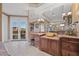 Spa-like bathroom vanity with marble countertops and ample counter space at 5079 Mountain Top Cir, Las Vegas, NV 89148