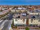 Aerial view of modern community with houses and well-maintained landscaping at 6821 Prairie Pearl St, Las Vegas, NV 89148