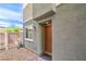 Inviting front entrance featuring a modern door and desert landscaping at 6821 Prairie Pearl St, Las Vegas, NV 89148