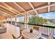 Large balcony with outdoor dining set and great views at 720 Webber Park St, Henderson, NV 89011