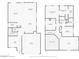 Detailed floor plan showcasing the layout of the first floor, including the living room, kitchen, and garage at 7641 Lani Dawn St, Las Vegas, NV 89149