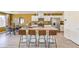 Modern kitchen featuring stainless steel appliances, a large island, and ample counter space at 799 Calm Crystal Ct # Lot 142, North Las Vegas, NV 89081