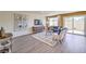 Cozy living room with neutral-toned walls and sliding glass door leading to the backyard at 799 Calm Crystal Ct # Lot 142, North Las Vegas, NV 89081