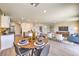 Open-concept kitchen and living space is perfect for modern living and entertaining at 799 Calm Crystal Ct # Lot 142, North Las Vegas, NV 89081