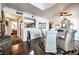 A spacious dining area adjacent to the kitchen, featuring a round table and ornate decor at 8101 W Flamingo Rd # 2006, Las Vegas, NV 89147