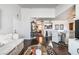 Spacious living room with hardwood floors, neutral paint, and modern decor at 8101 W Flamingo Rd # 2006, Las Vegas, NV 89147