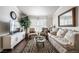 Cozy living room with hardwood floors, neutral paint, and stylish decor at 8101 W Flamingo Rd # 2006, Las Vegas, NV 89147