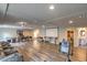 Finished basement with recreational area, home theater, and a full bathroom at 10047 Alden Creek St, Las Vegas, NV 89141