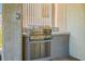 Built-in stainless steel grill and outdoor cooking space with convenient storage at 10301 Bent Brook Pl, Las Vegas, NV 89134