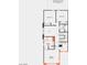 Second floor floorplan with three bedrooms, two baths, loft and laundry room at 124 Silver Run Ln, Las Vegas, NV 89138