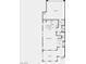 First floor floorplan featuring a kitchen, great room, porch, powder room, and garage at 124 Silver Run Ln, Las Vegas, NV 89138