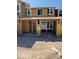 Unfinished two-story house displaying its foundational framing at 136 Silver Run Ln, Las Vegas, NV 89138