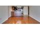 Modern kitchen with stainless steel appliances, hardwood floors and ample lighting at 150 Las Vegas Blvd # 2003, Las Vegas, NV 89101