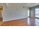 Open floor plan with hardwood flooring and expansive windows showcase city views at 150 Las Vegas Blvd # 2003, Las Vegas, NV 89101