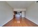 Spacious living room showcasing hardwood floors and a seamless transition to the kitchen at 150 Las Vegas Blvd # 2003, Las Vegas, NV 89101