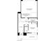 Floorplan of the first floor featuring a two-car garage, foyer, and bedroom with a courtyard at 1543 Stone Perch St, Las Vegas, NV 89138