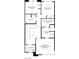 Third floor floorplan showing four bedrooms, two bathrooms, a laundry room, and a walk-in closet at 1543 Stone Perch St, Las Vegas, NV 89138