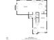 Detailed floor plan showcasing the layout of the living room, kitchen, and dining area at 2104 Spanish Town Ave, North Las Vegas, NV 89031