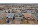 A beautiful aerial view of the property showing the community and surrounding area at 2729 Pavehawk Way, Las Vegas, NV 89156