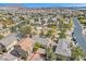 Community aerial view featuring neighborhood park and many homes at 3521 Discovery Downs Ct, North Las Vegas, NV 89081