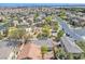 Aerial view shows neighborhood park and common areas at 3521 Discovery Downs Ct, North Las Vegas, NV 89081