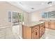 Kitchen featuring granite countertops and a large center island with storage at 3521 Discovery Downs Ct, North Las Vegas, NV 89081
