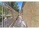 Side yard view shows fencing and concrete walkway at 3521 Discovery Downs Ct, North Las Vegas, NV 89081