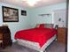 Cozy bedroom with blue walls, and comfortable furnishings at 3720 Desert Marina Dr # 33, Laughlin, NV 89029