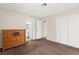 Bedroom featuring neutral paint, carpet flooring, and ample closet space at 421 Carlin Ave, Las Vegas, NV 89110