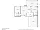 Detailed floor plan showcasing the layout of the home, including the living room, kitchen, bedrooms, and garage at 421 Carlin Ave, Las Vegas, NV 89110