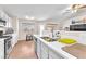 Well-lit kitchen with stainless steel appliances, white countertops, and double sink at 452 Waterwheel Falls Dr, Henderson, NV 89015