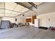 Spacious two-car garage with ample storage space at 6016 Bungalow Bay St, Las Vegas, NV 89130